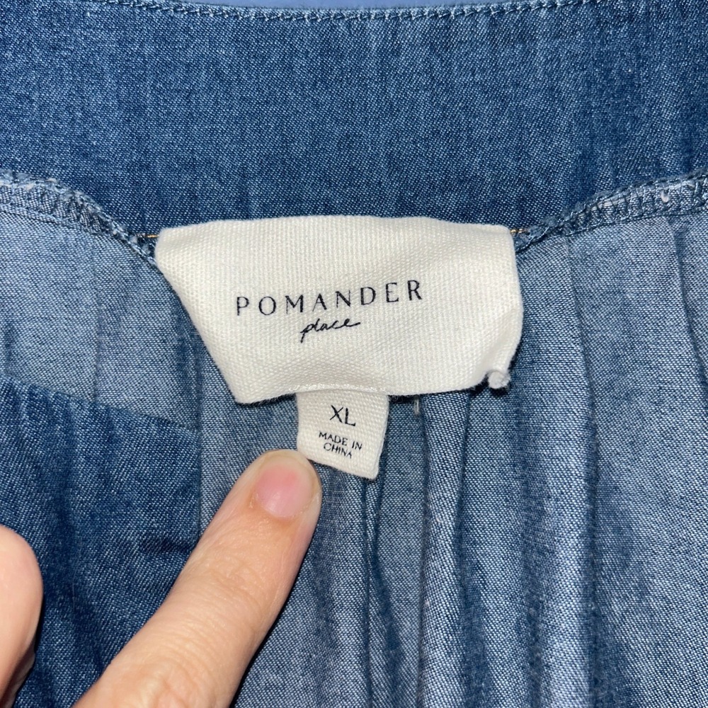 Pomander Place Blue Denim XL Maxi Dress - Picture 4 of 11
